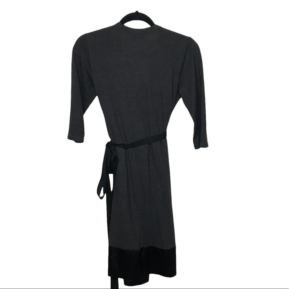 Simply Vera Wang Gray Wrap Dress Medium - Picture 2 of 10